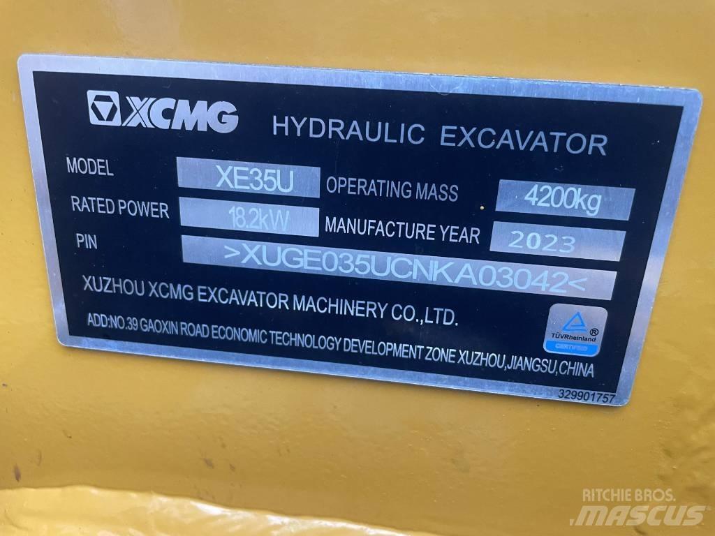 XCMG XE 35 U Minibagger < 7t
