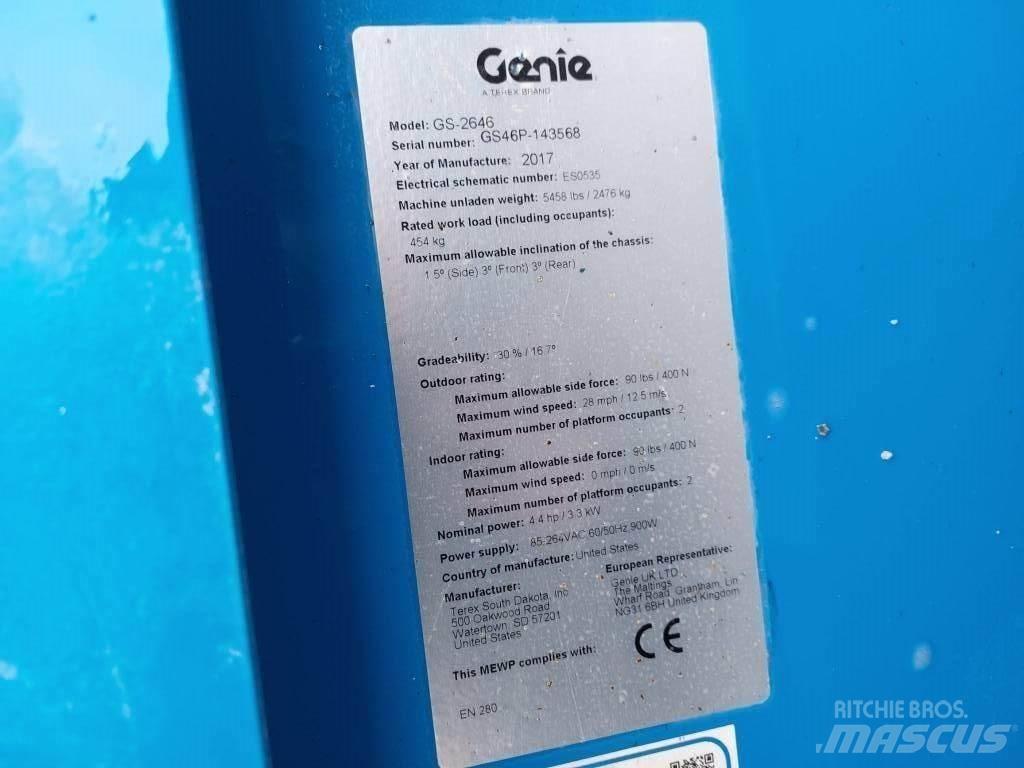 Genie GS 2646 Scheren-Arbeitsbühnen