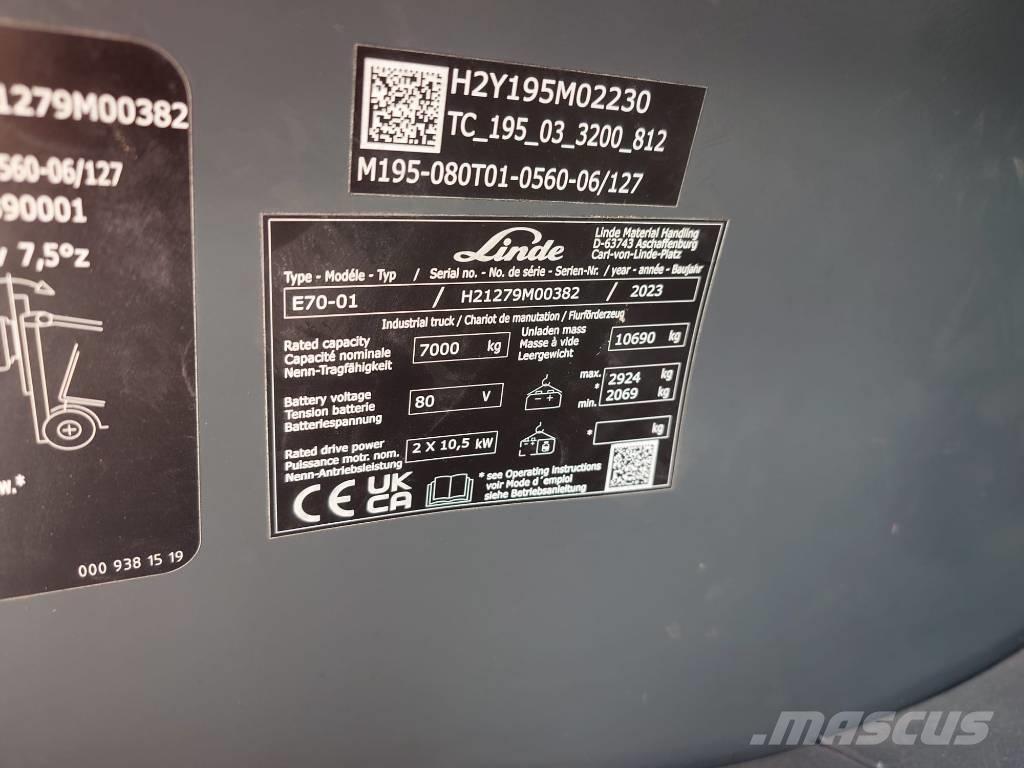 Linde E70/1279 Elektro Stapler