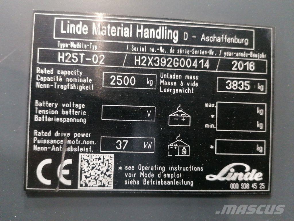 Linde H25T-02 Gas Stapler