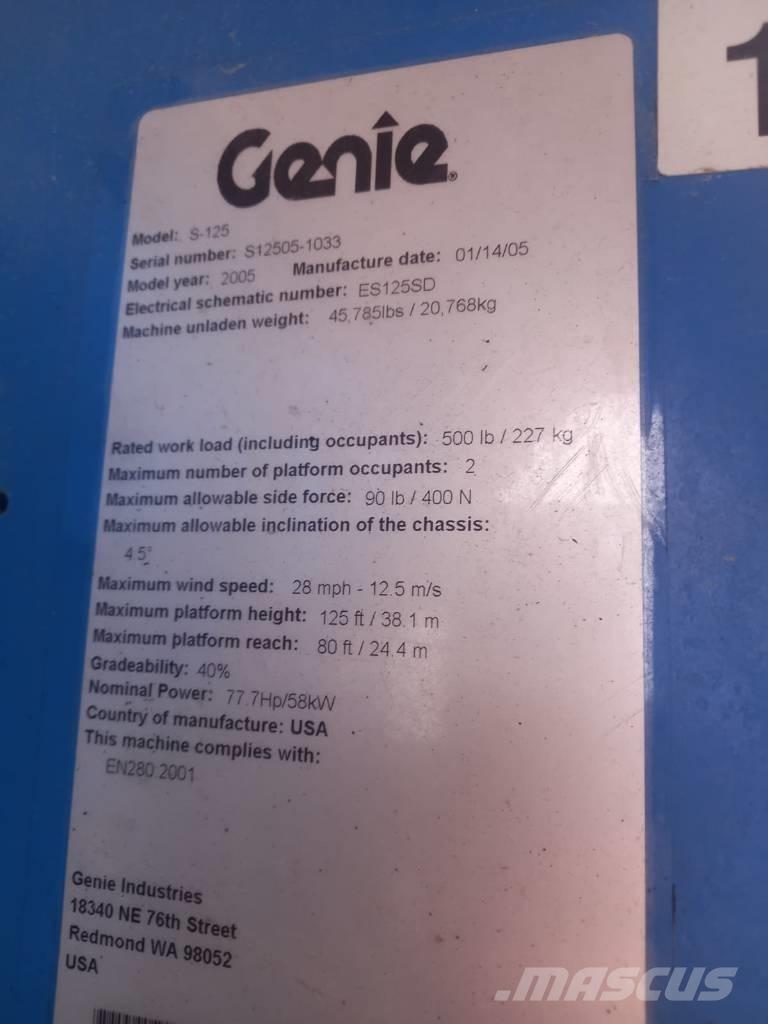 Genie S 125 Teleskopbühnen