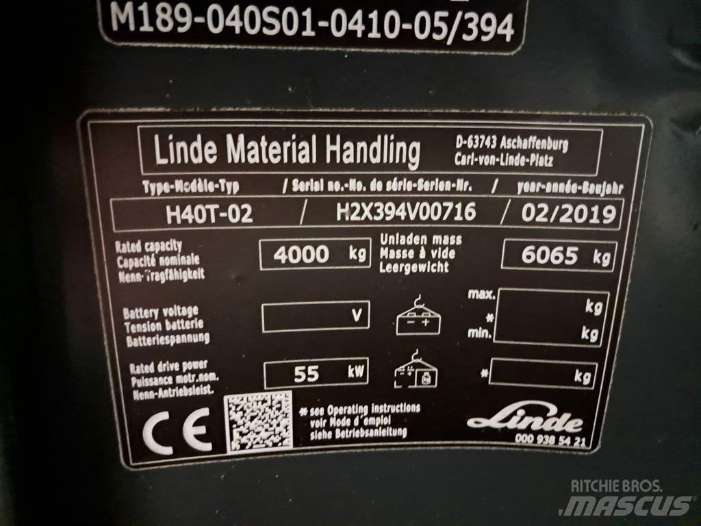 Linde H40T-02 Gas Stapler