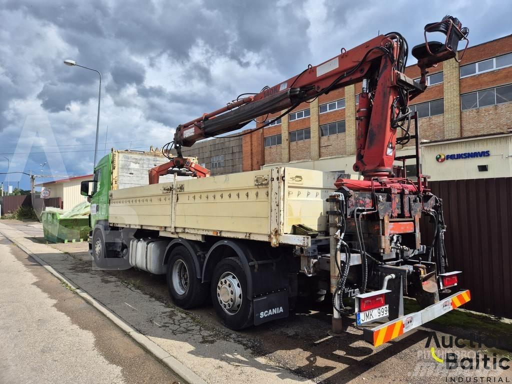 Scania R 420 Pritschenwagen/Pritschenwagen mit Seitenklappe