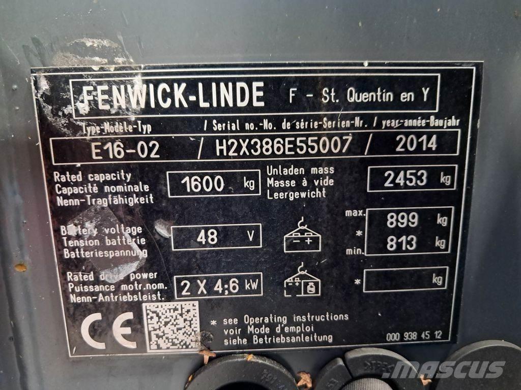 Linde E16-02 Elektro Stapler