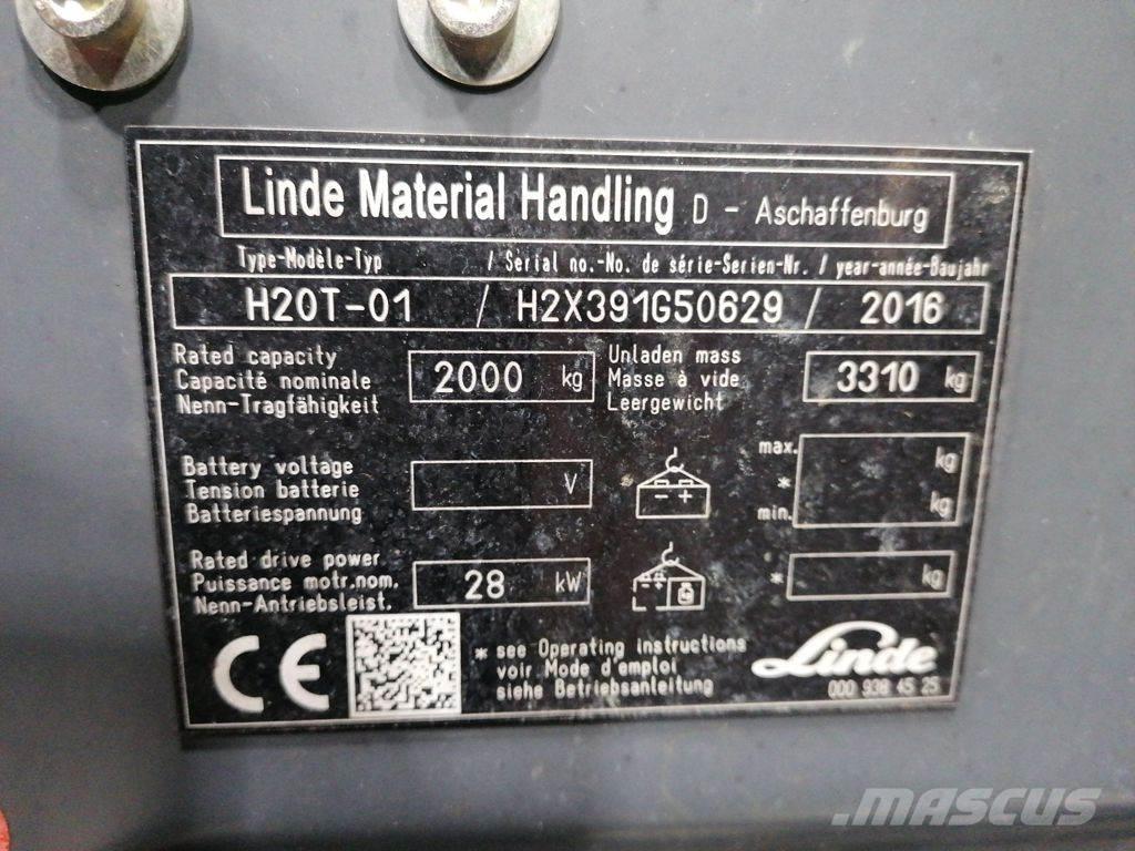 Linde H20T-01 Gas Stapler