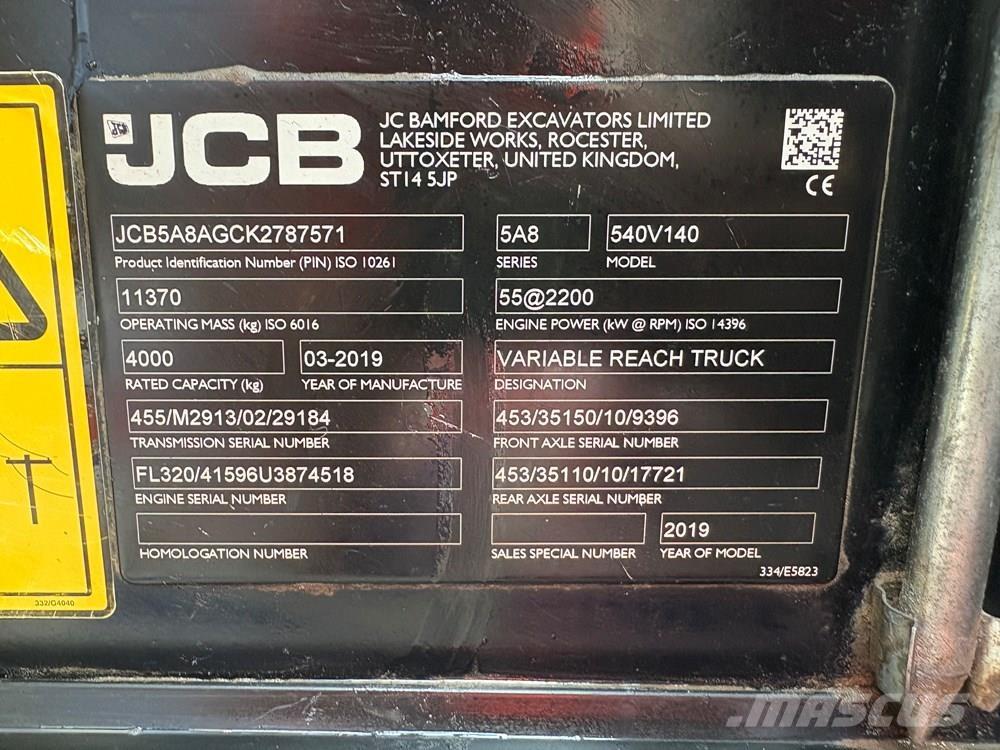 JCB 540-140 Teleskoplader