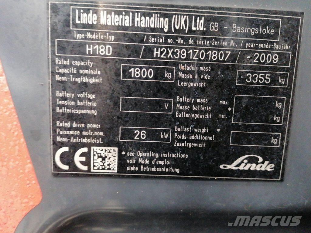 Linde H18D Diesel Stapler