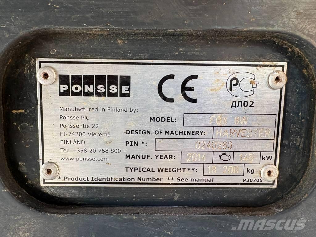 Ponsse Fox 8W Harvester