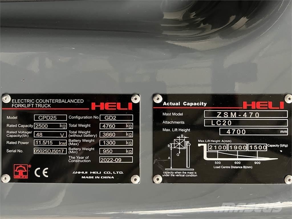 Heli CPD25 GD2 / NEU Elektro Stapler