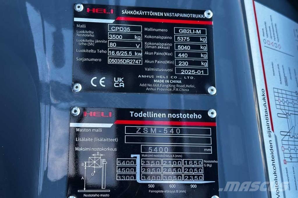 Heli CPD 35 Elektro Stapler