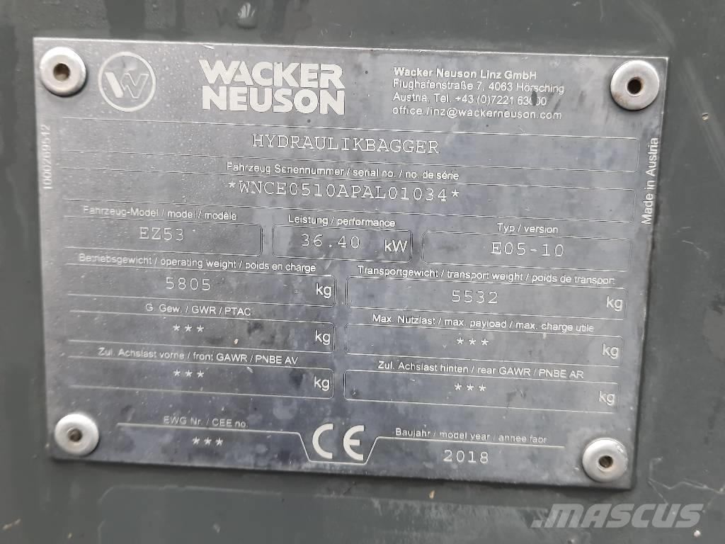 Wacker Neuson EZ 53 Minibagger < 7t