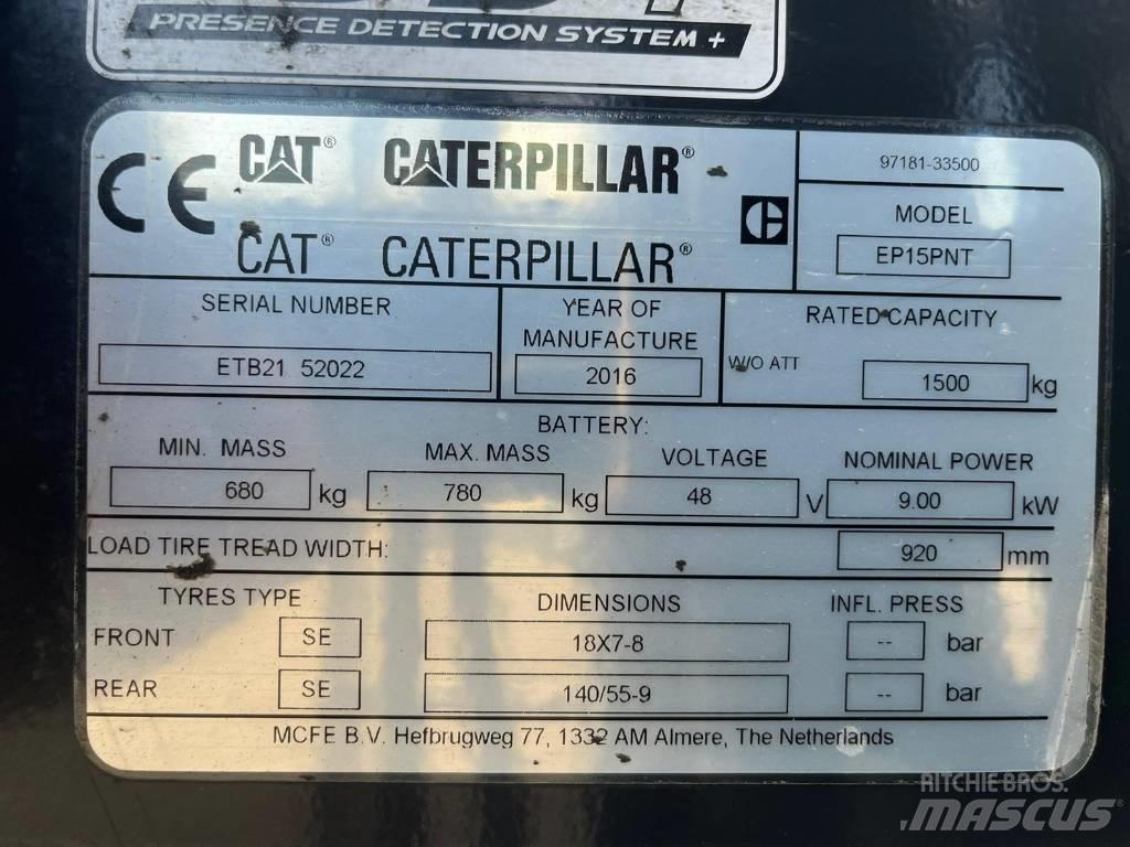 CAT EP15NT Elektro Stapler