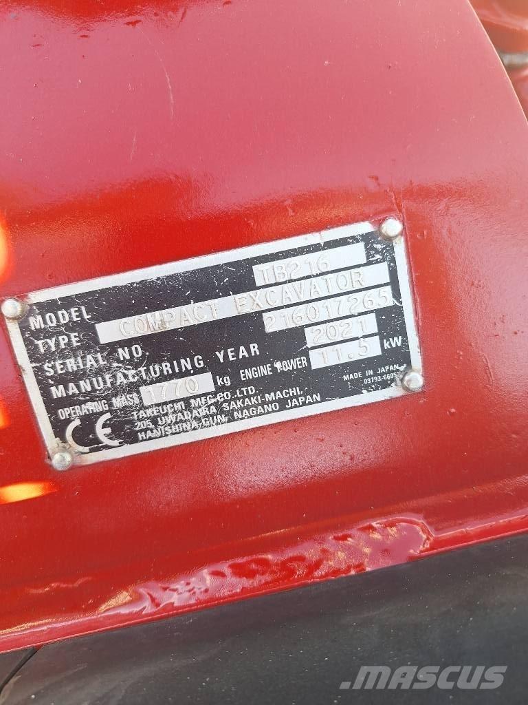 Takeuchi TB 216 Minibagger < 7t