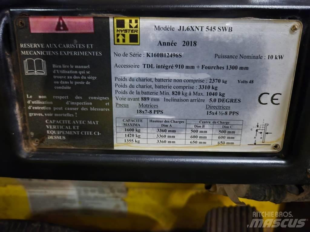 Hyster J 1.6 XNT Elektro Stapler