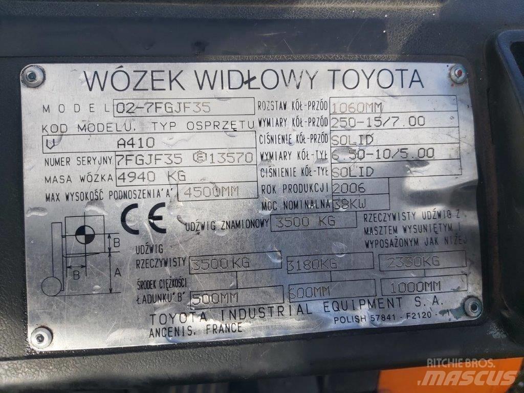 Toyota 7FG35 Gas Stapler
