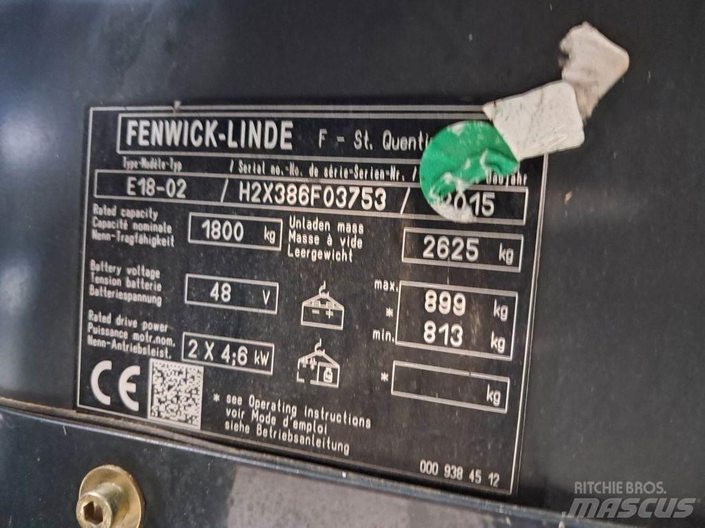 Linde E18-02 Elektro Stapler