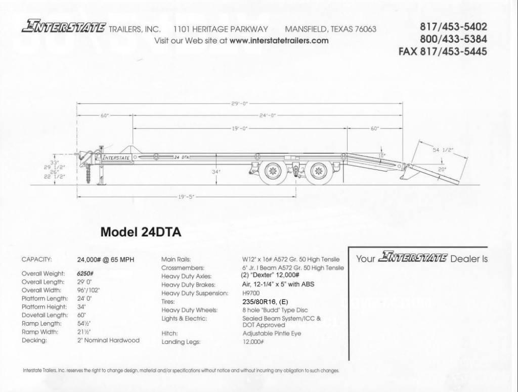 Interstate 24DTA Autotransport-Anhänger