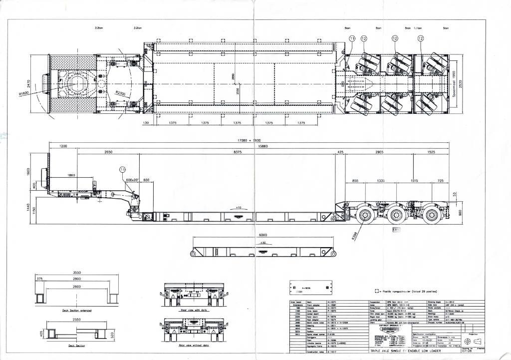 Broshuis Low loader Tieflader-Auflieger