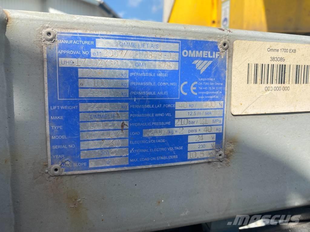 Omme 1700 EBX Anhänger-Arbeitsbühnen