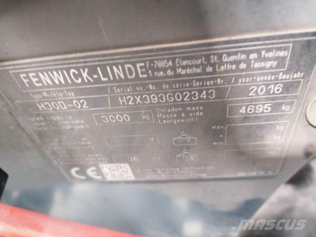 Linde H30D-02 Diesel Stapler