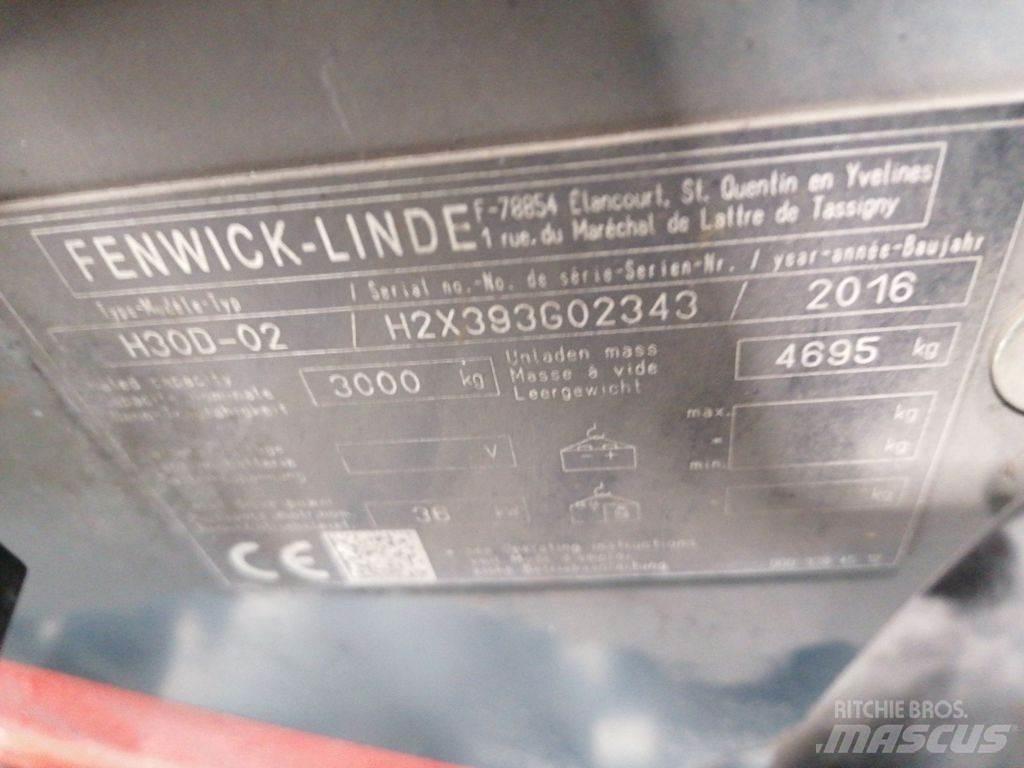 Linde H30D-02 Diesel Stapler