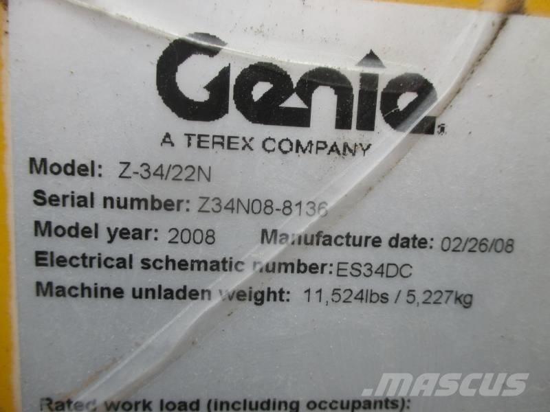 Genie Z 34/22 N Gelenkteleskoparbeitsbühnen