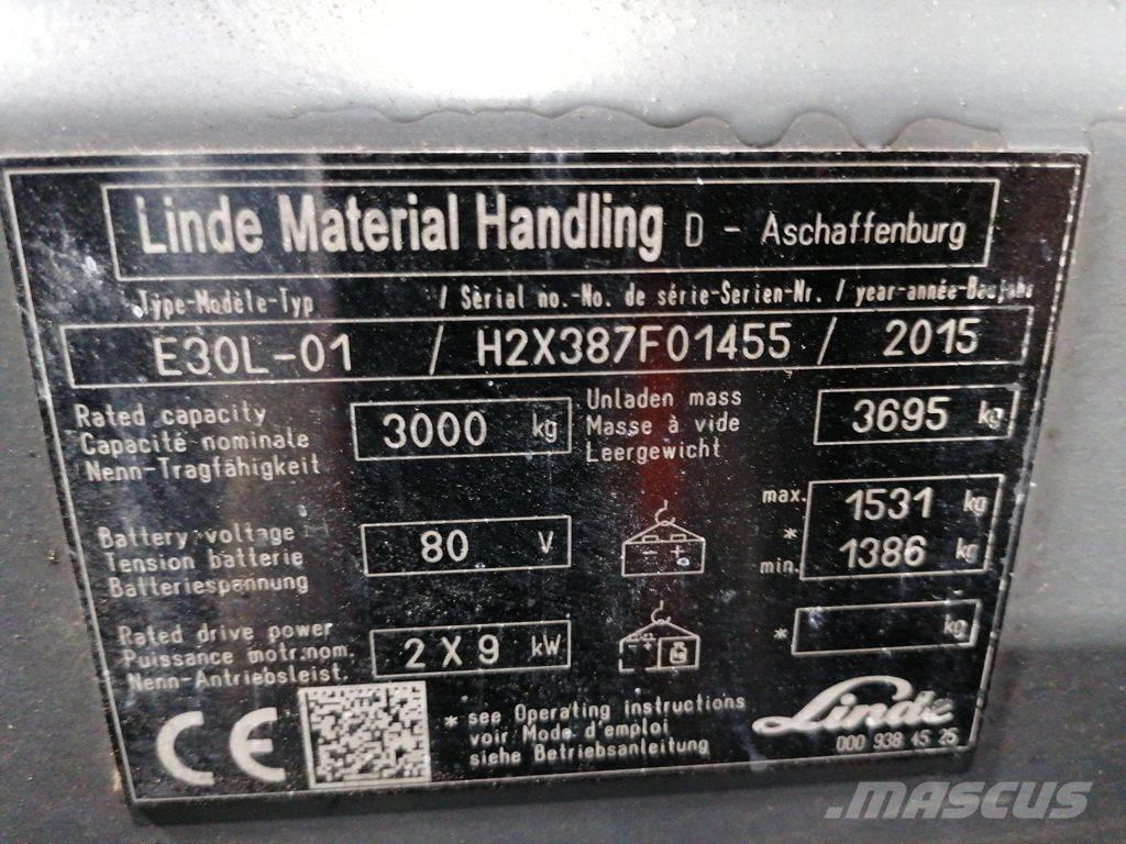 Linde E30L-01 Elektro Stapler