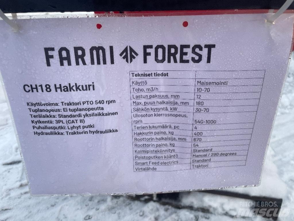 Farmi Forest CH18 Holzhäcksler