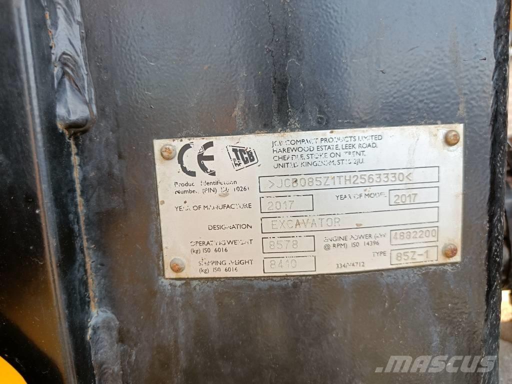 JCB 85Z-1 ECO Midibagger  7t - 12t