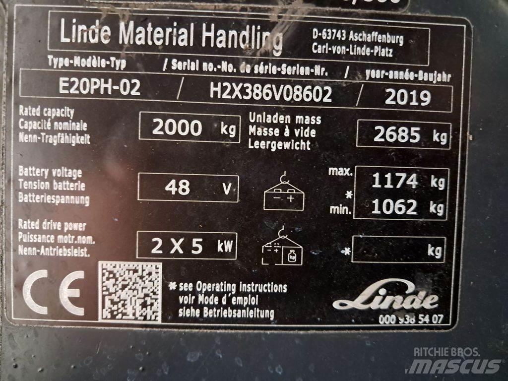 Linde E20PH-02 Elektro Stapler