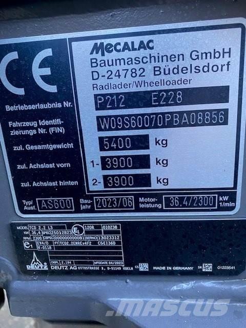 Mecalac AS600 Sonstige Landmaschinen