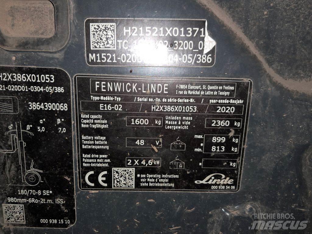 Linde E16-02 Elektro Stapler
