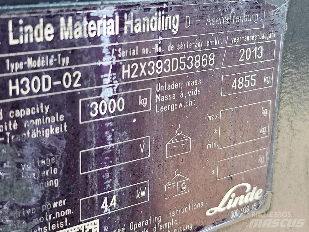 Linde H30D-02 Diesel Stapler