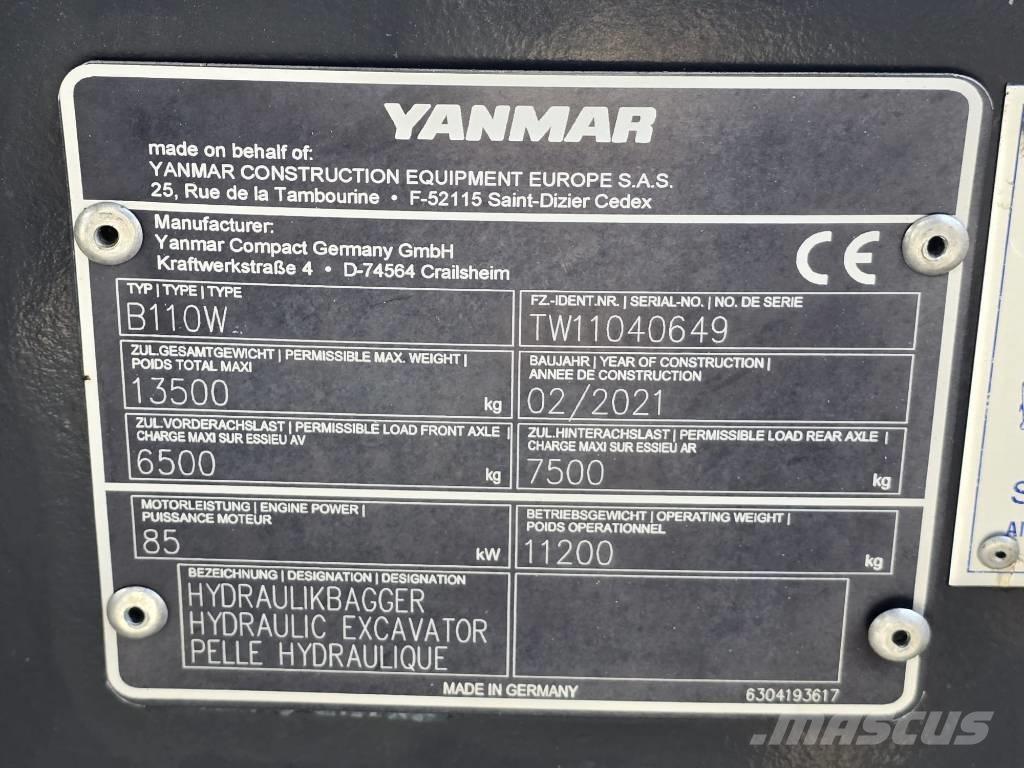 Yanmar B 110 W Mobilbagger