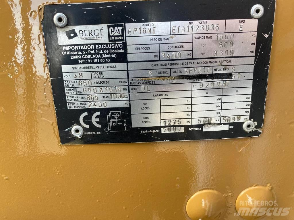 CAT EP 16 NT Elektro Stapler