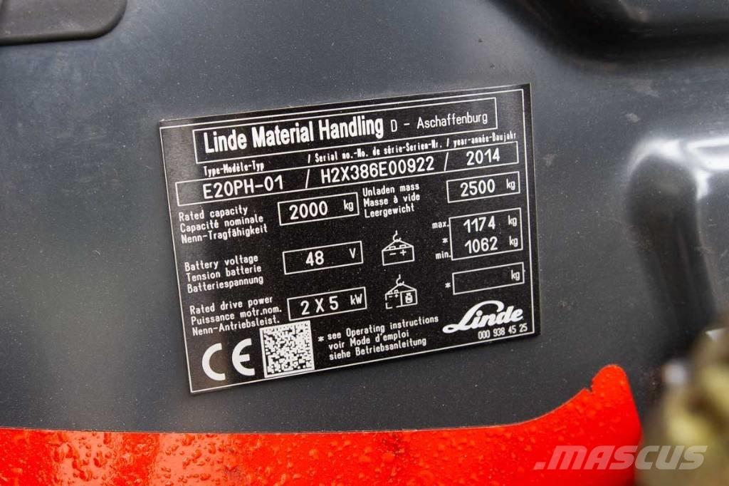 Linde E 20 Elektro Stapler