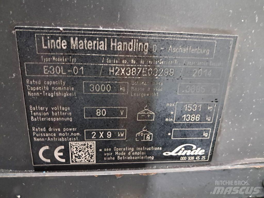 Linde E30L-01 Elektro Stapler