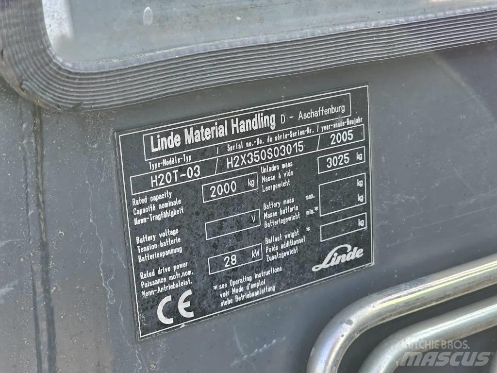 Linde H20T-03 Gas Stapler