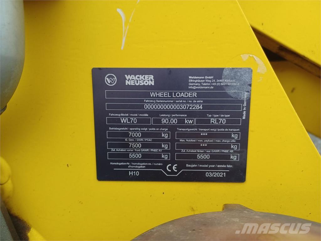 Weidemann WL70 Radlader