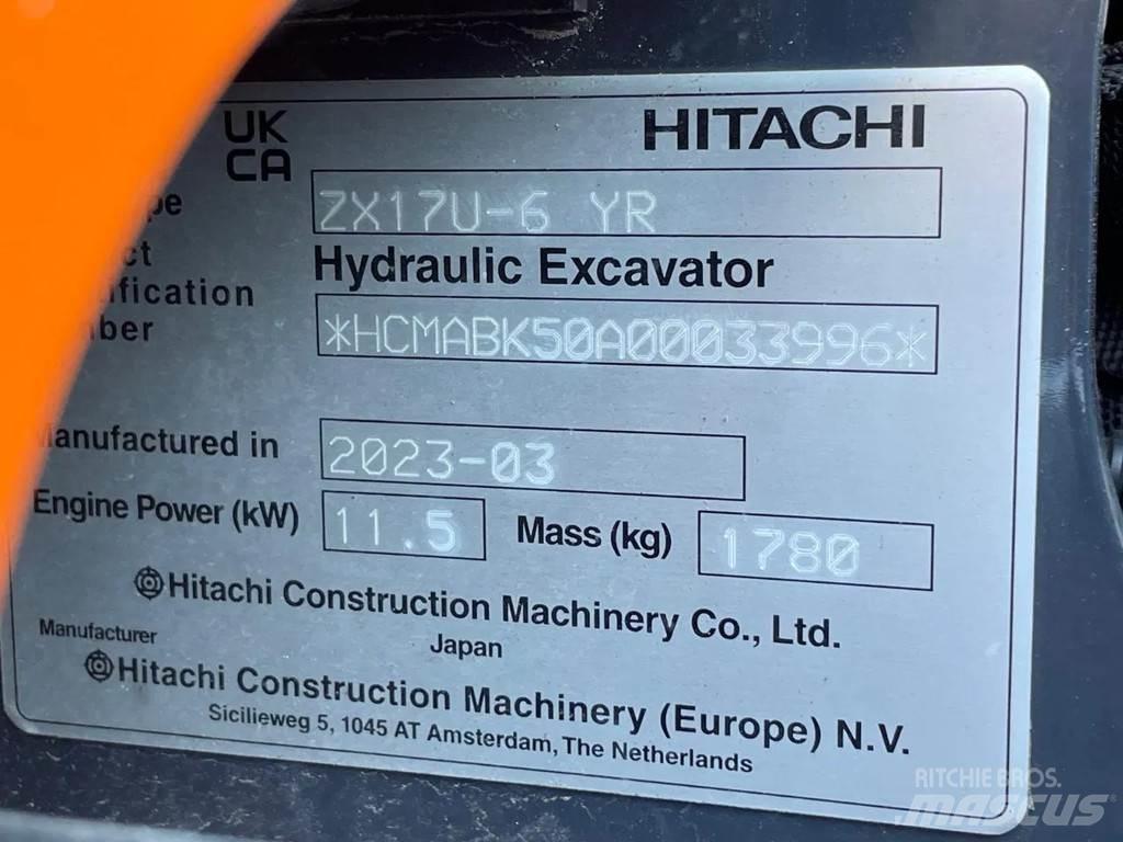 Hitachi ZX17U Minibagger < 7t