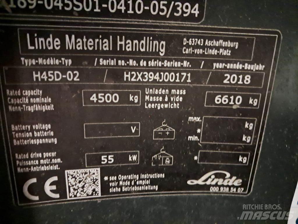 Linde H45D-02 Diesel Stapler