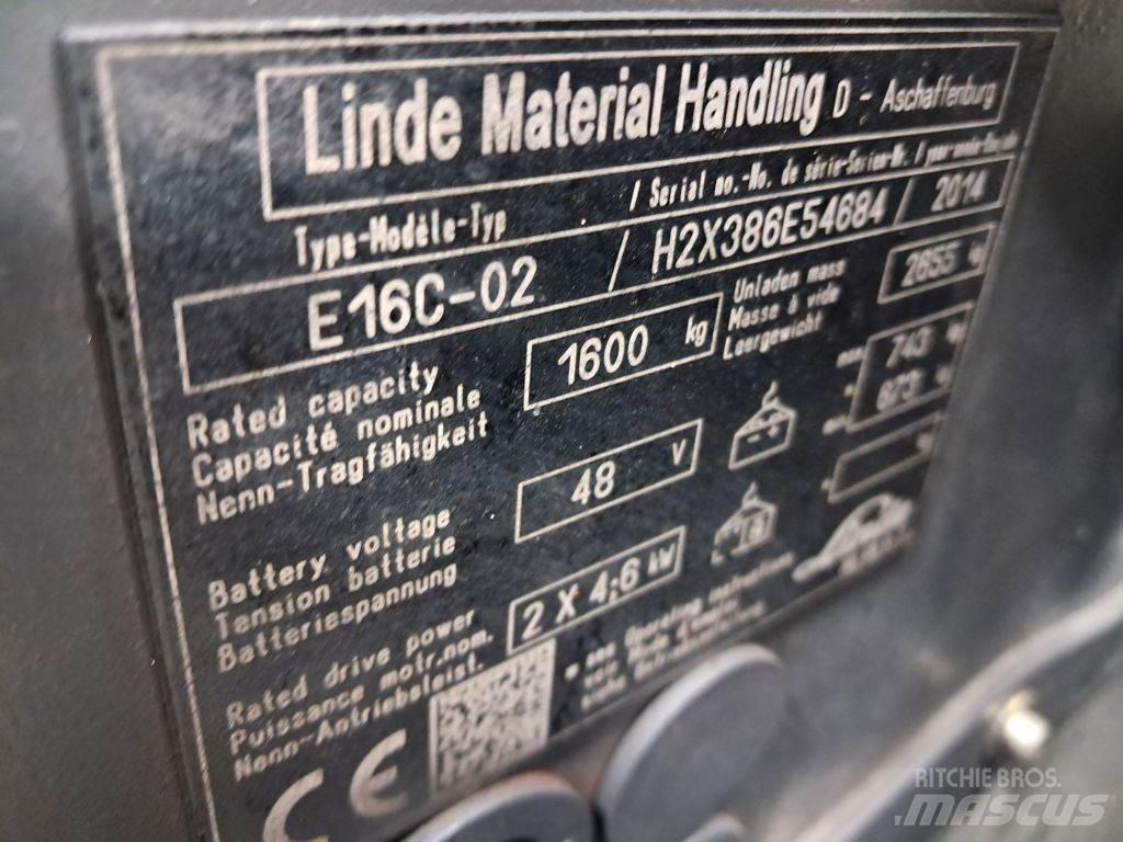 Linde E16C-02 Elektro Stapler