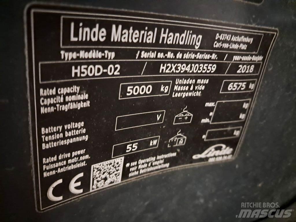 Linde H50D-02 Diesel Stapler