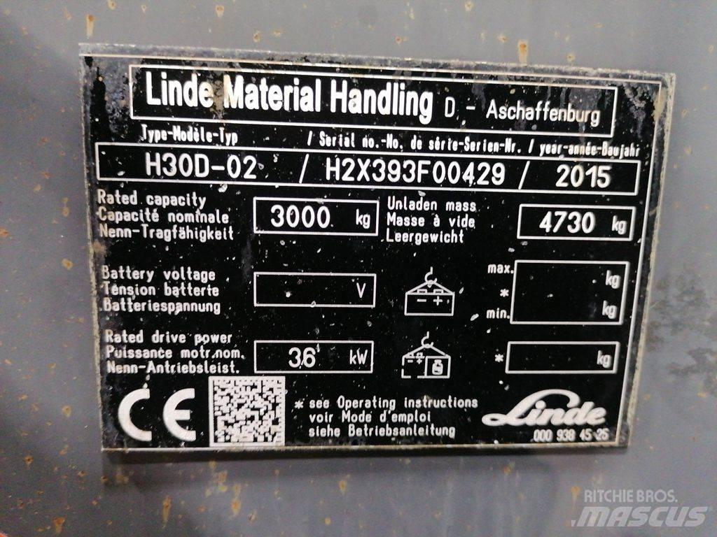 Linde H30D-02 Diesel Stapler