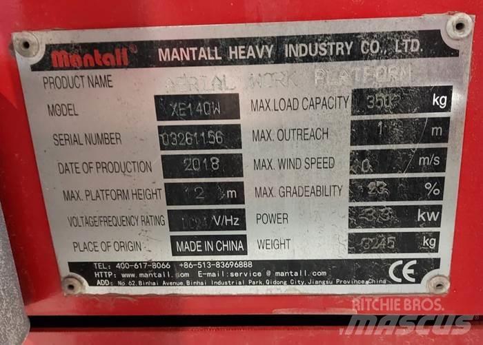 Mantall XE140W Scheren-Arbeitsbühnen