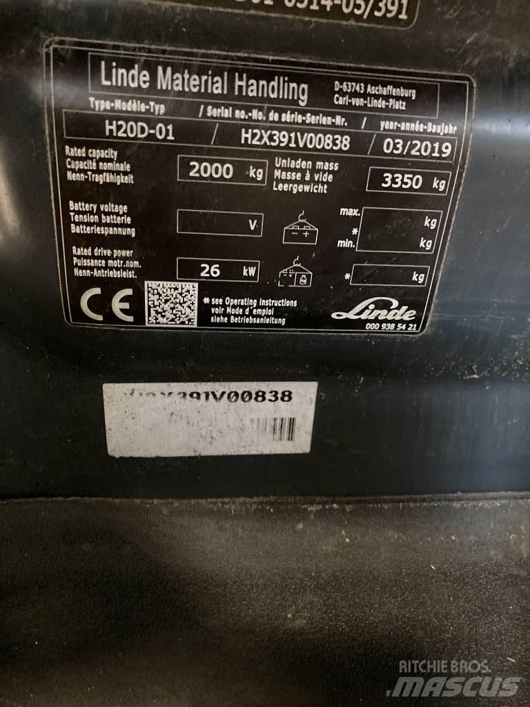 Linde H20D/391 Diesel Stapler