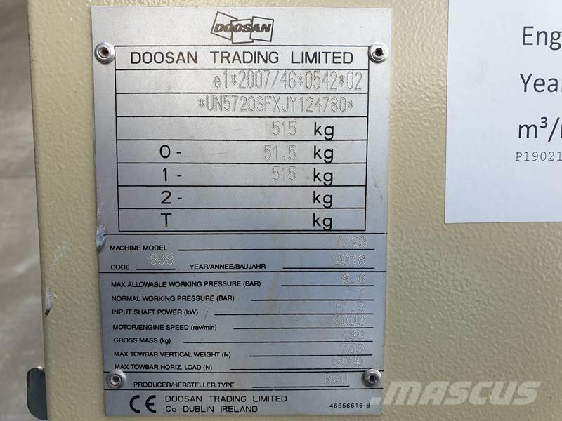 Doosan 7 / 20 Kompressoren