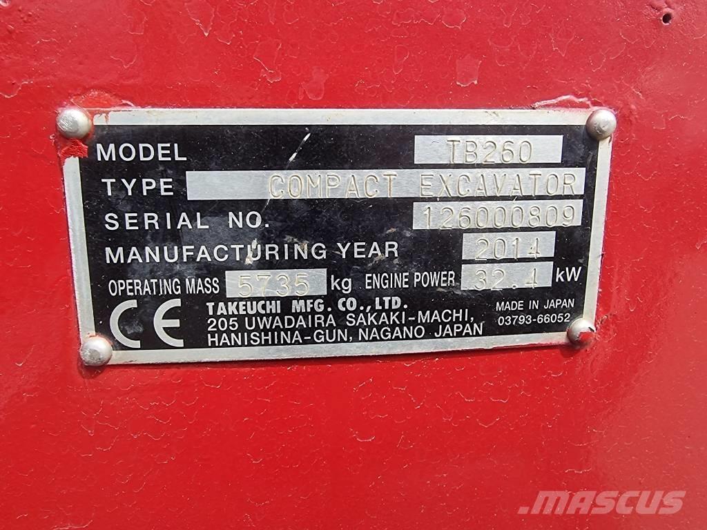 Takeuchi TB 260 Minibagger < 7t