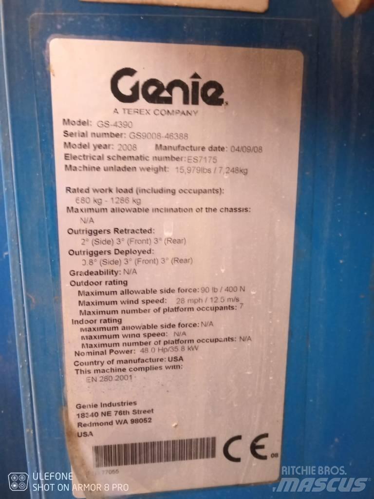 Genie GS 4390 RT Scheren-Arbeitsbühnen