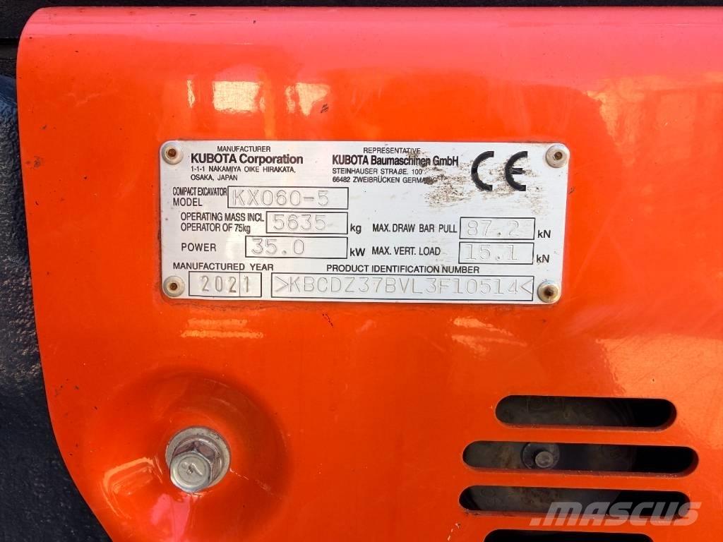 Kubota KX060-5 GLS2 Minibagger < 7t